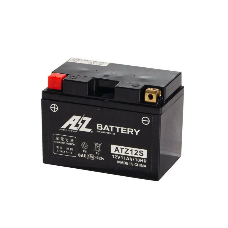 AZ AZ バッテリー AZ2輪バッテリー液入充済 - ATZ14S