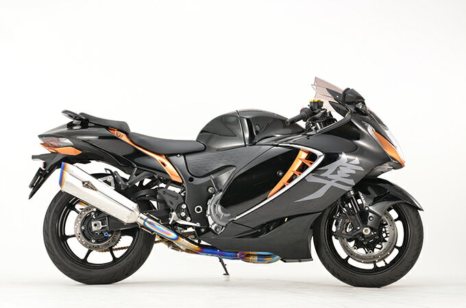 r’s gear アールズギア マフラー フルエキゾースト SUZUKI スズキ Hayabusa(’21～)GT SPECチタン ツイン カラー : チタン ポリッシュ GS17-T2TI