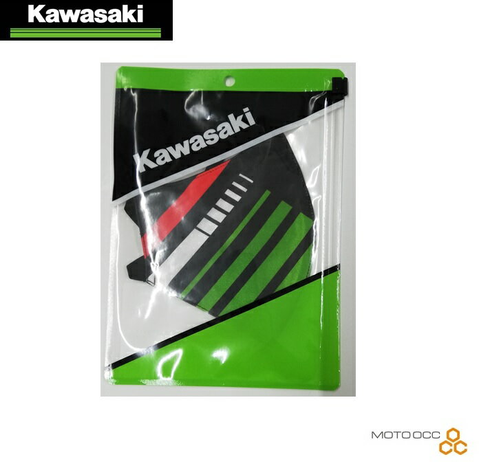 在庫有り 当日発送 Kawasaki カワサキ 純正 フェイスマスク デザイン【レース】 KAWASAKI FACE MASK カワサキ オリジナル マスク J7011-0032 2