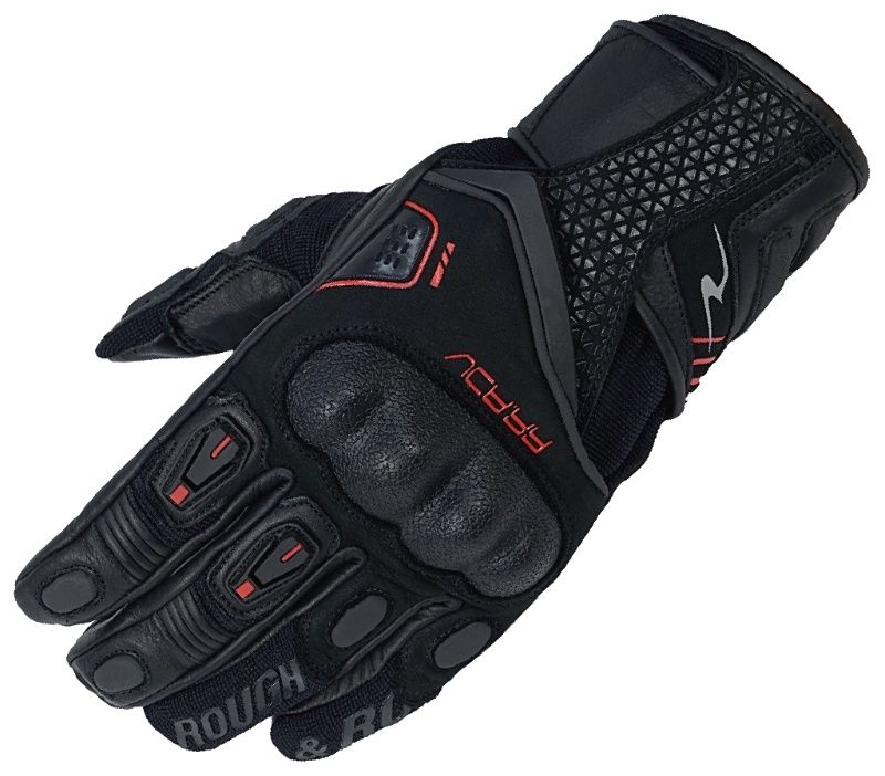 ROUGH＆ROAD ラフ＆ロード【Lサイズ】 アドベンチャーグローブ ブラック/レッド RR8027-BKRD-L
