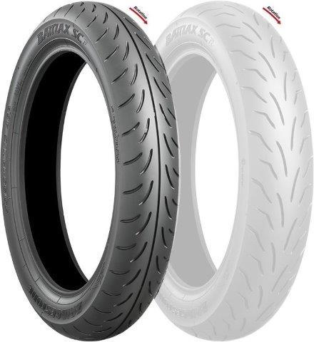 BRIDGESTONE ブリジストン BATTLAX SC F 120/70-14 55P TL バトラックス スクーター バイク フロント タイヤ MCS01537