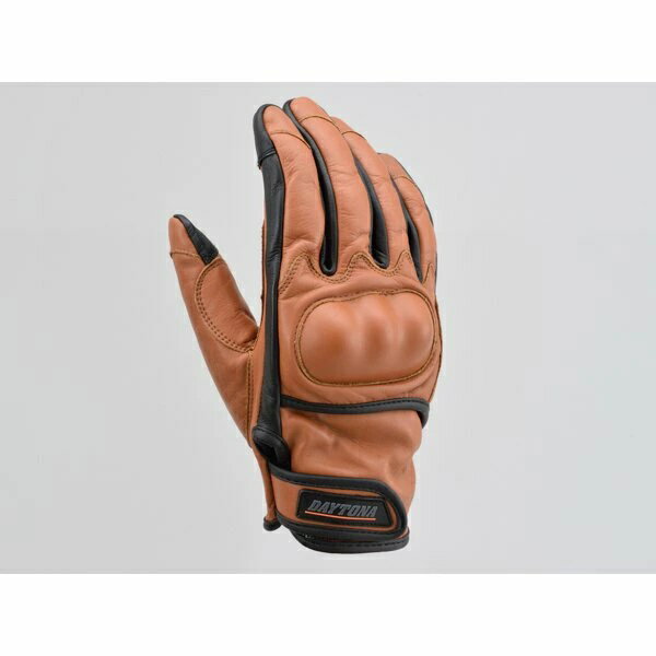 在庫有り 当日発送 DAYTONA デイトナ カウレザーグローブ オールシーズン タッチパネル対応 プロテクター内蔵 牛革 XLサイズ ブラウン HBG-110 17758