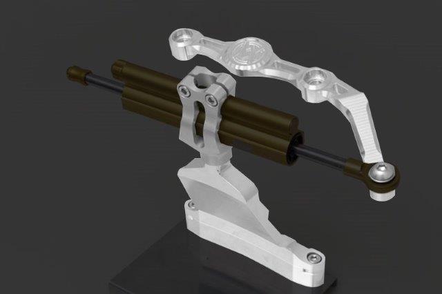 【抽選で最大100％ポイントバック】YSS ワイエスエス ブラケット ステダンキ ステアリングダンパー Z900RS シルバー 124-03111800