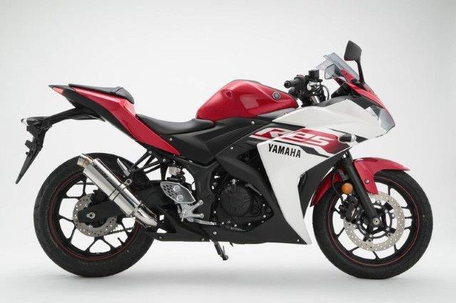 BEAMS ビームス R-EVOステンレス スリップオン 政府認証 車種：YAMAHA YZF R-25 ~2018 G237-53-P6J