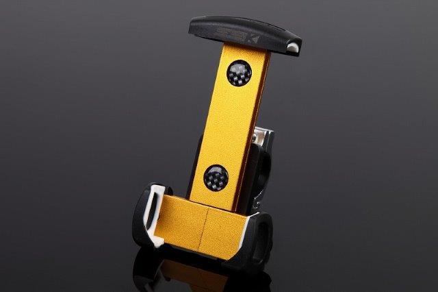 SPEEDRA スピードラ アルミスマートフォンホルダー ASH0101GD 22.2mm-25.4mmのハンドル径に対応します