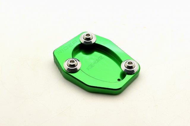 【抽選で最大100％Pバック】RIDEA リデア サイドスタンドエンド (カラー:グリーン) KSE-KA-02-GN Kawasaki Ninja400/Ninja250/Z400/Z250 RI0000067