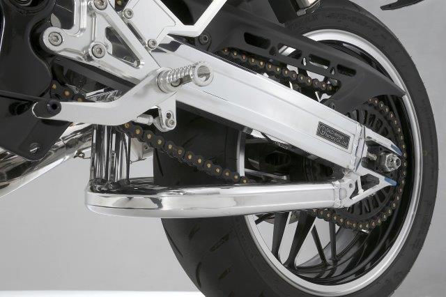 ギルドデザイン KAWASAKI Z900RS用 スイングアーム　スタビ付き(チェーンヒキコマ　ハードアルマイト) 71022