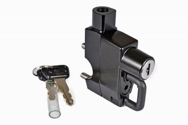 SPEEDRA スピードラ ミラーホルダー兼ヘルメットロック AHDHR01BK ハーレーダビッドソン RH1250S スポーツスターS