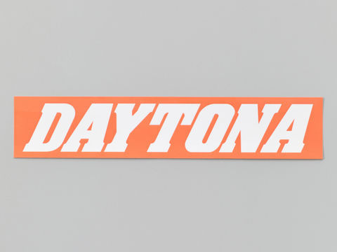 在庫有り DAYTONA デイトナ ステッカー 角ステッカー オレンジ/白(文字) 250mm×50m...