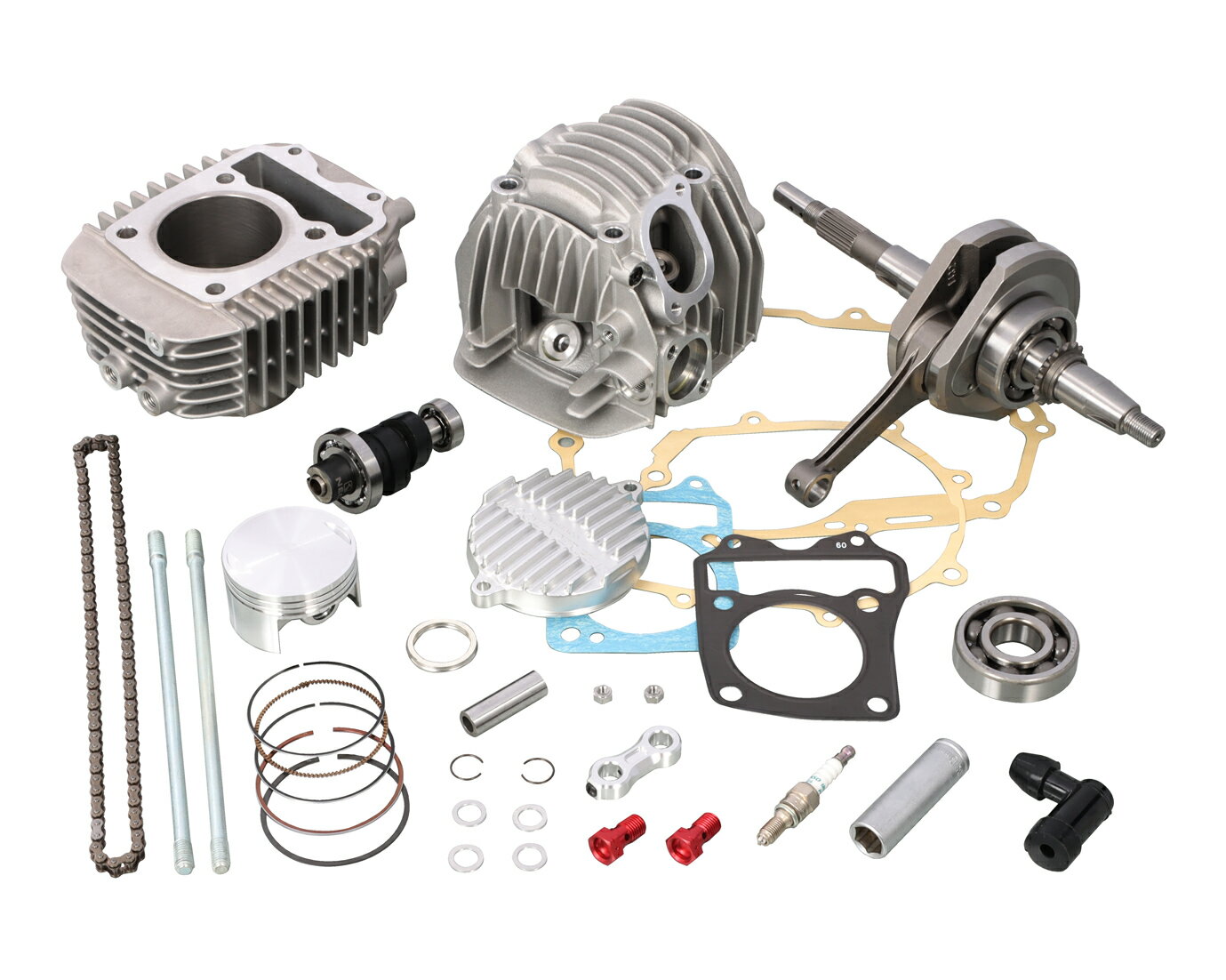 KITACO キタコ 164cc NEO ボアアップ KIT HONDA グロム(JC61/JC75)/モンキー125(JB02)用 シルバー 212-1432760