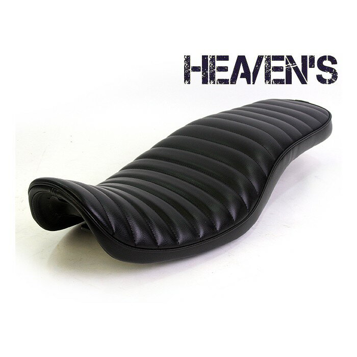 【抽選で最大100％ポイントバック】HEAVENS ヘブンズ Kawasaki カワサキ エストレヤ ローダウンシート ブラック/タックロール Est-BK-C