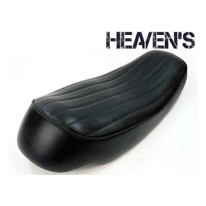 【抽選で最大100％Pバック】HEAVENS ヘブンズ YAMAHA ヤマハ SR400/500 キャニオンシート ブラック/バーチカルロール NewSR-BK-L