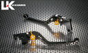 U-KANAYA ユーカナヤ スタンダードタイプ ロングアルミビレットレバー左右セット TRIUMPH TRIDENT660 TR023-097-0102-06 レバーカラー:ゴールド アジャスターカラー:チタンカラー