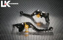 U-KANAYA (ユーカナヤ) GPタイプ ショートアルミビレットブレーキレバー 左右セット 左右セット 車種：DAX125 レバーカラー：マットレッド アジャスターカラー：マットブラック HO112-042-0615-11