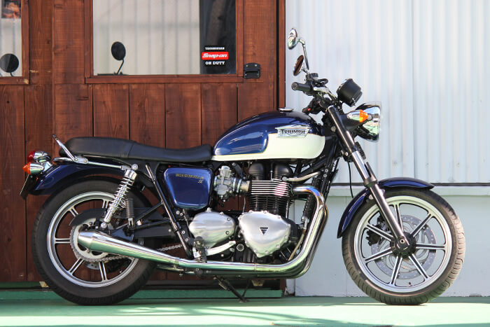 トライアンフ ボンネビルT100 キャブ車 純正 スポーツマフラー