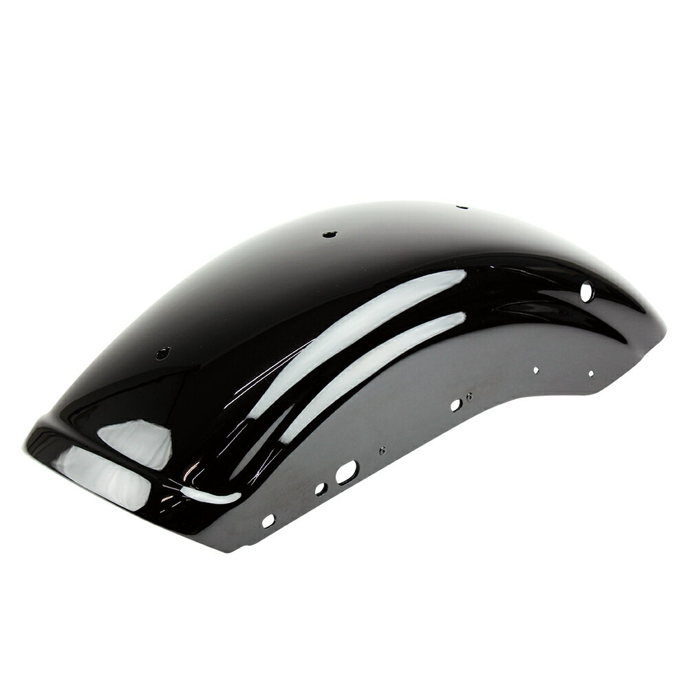 【抽選で最大100％ポイントバック】GOODS グッズ ショートリブフェンダー Harley-Davidson　ハーレーダビッドソン XL(04-06年／10年以降) ブラック塗装仕上- GLEAMING WORKS GW-6006-BK