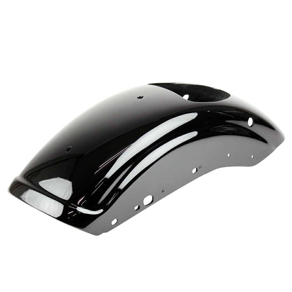 【抽選で最大100％ポイントバック】GOODS グッズ ショートリブフェンダー Harley-Davidson　ハーレーダビッドソン XL (07-09年) ブラック塗装仕上- GLEAMING WORKS GW-6012-BK