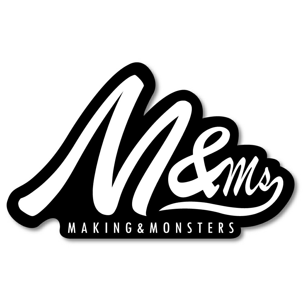 GOODS グッズ STICKER "M&Ms" ブラック/ホワイト MMS-ST004