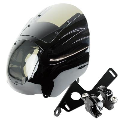 【抽選で最大100％ポイントバック】GOODS グッズ フロントカウル クォーターフェアリングキット　スモーク/クリア Harley-Davidson ハーレーダビッドソン　　XL1200X(16-17年) G5-00283
