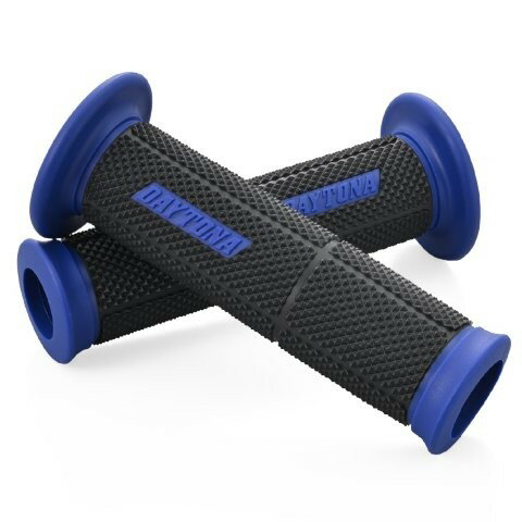 在庫有り 当日発送 DAYTONA デイトナ バイク グリップ ハンドル径φ22.2用 123mm エンド貫通 グリッピー..