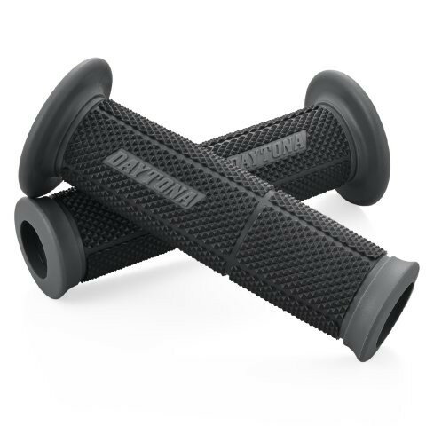 在庫有り 当日発送 DAYTONA デイトナ バイク グリップ ハンドル径φ22.2用 123mm エンド貫通 グリッピー..