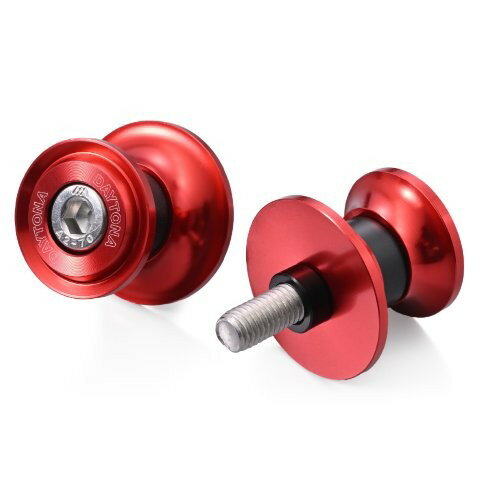 DAYTONA デイトナ バイクスタンド リア用 スイングアーム スプール M8用 ナイロングリップタイプ レッ..