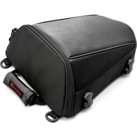 ヘンリービギンズ(Henly Begins) デイトナ バイク用 シートバッグ 4L 日帰りサイズ カーボン調 ブラッ..
