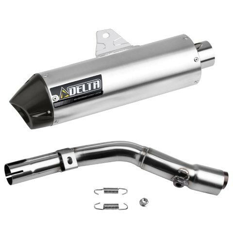 DELTA デルタ サイレンサー バレル4- KLX230/S '20-, KLX230SM '23- レース用 シルバー マフラー G5082