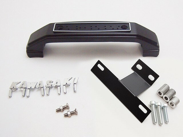 Z900RS CAFEフォークカバーエンブレム(黒)大文字 ステー付き ドレミコレクション 35091