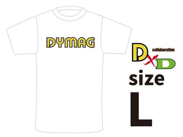 DYMAG コットンTシャツ（白）L size ドレミコレクション 98632
