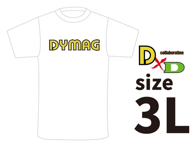 DYMAG コットンTシャツ（白）3L size ドレミコレクション 98634