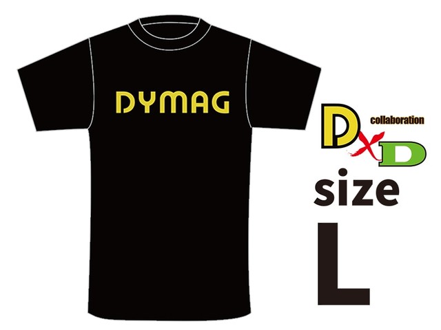 DYMAG コットンTシャツ（黒）L size ドレミコレクション 98638