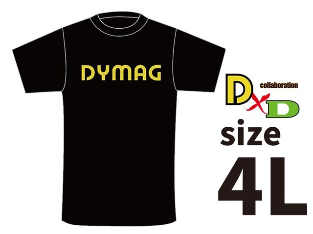 DYMAG コットンTシャツ（黒）4L size ドレミコレクション 98641