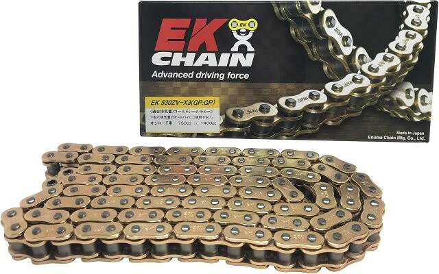 /江沼チェーン EK チェーン/サイズ : 530ZV-X3(GP;GP)/リンク数 : 112/ジョイント : SLJ/ジョイントタ..