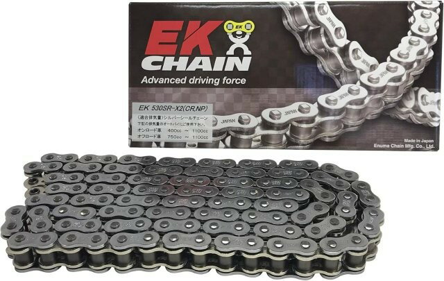 /江沼チェーン EK チェーン/サイズ : 530SR-X2(CR;NP)/リンク数 : 146/ジョイント : MLJ/ジョイントタ..