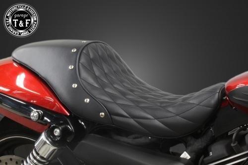 在庫有り 当日発送 Garage T＆F ガレージティーアンドエフ ストリート750 スタッド付きガンファイターシート (ダイヤ) 54217