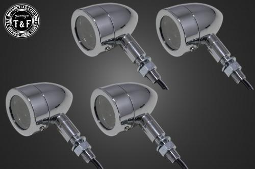 Garage T&F ガレージ ティーアンドエフ ミラーウィンカー(メッキ)ベゼル(メッキ)KIT ステーB SL153B