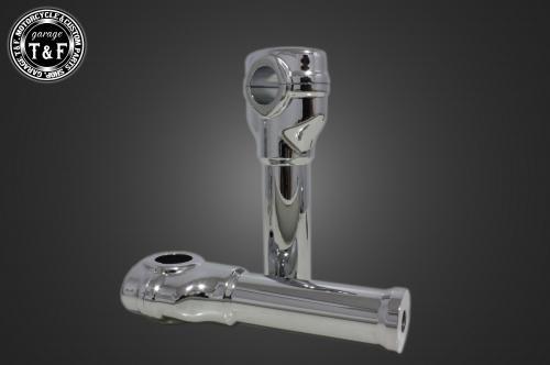 【抽選で最大100％ポイントバック】Garage T&F ガレージ ティーアンドエフ ドラッグスター250 オーバルハンドルポスト6インチ(メッキ) 5090111