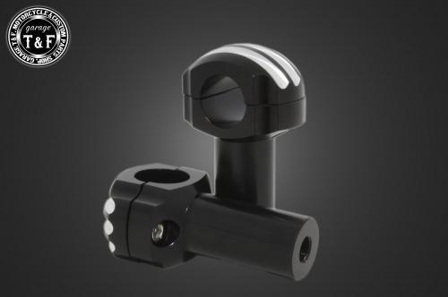 【抽選で最大100％ポイントバック】Garage T&F ガレージ ティーアンドエフ ドラッグスター1100 ドームハンドルポスト3インチ(コントラスト) 512015