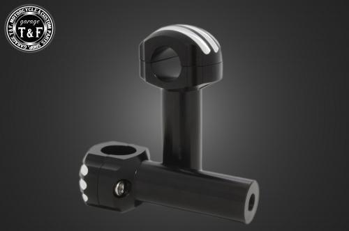 【抽選で最大100％ポイントバック】Garage T&F ガレージ ティーアンドエフ ドラッグスター1100 ドームハンドルポスト4インチ(コントラスト) 512016