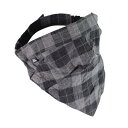 GOODS グッズ ROBIN FACEMASK/チェック ブラックグレー MMS-FM020