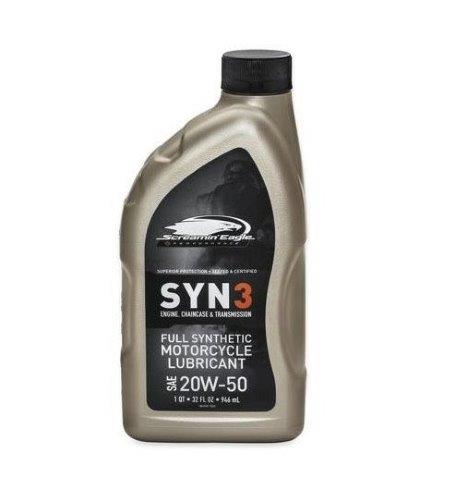 Harley Davidson ハーレーダビッドソン 純正オイル ハーレー純正 スクリーミンイーグル SYN3 SAE20W-50 1クオート 62600021