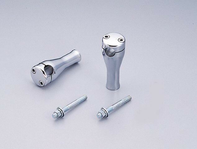 HARRICANE ハリケーン ドラッグポスト ベーシック 4インチ 22.2mmハンドル用 クロームメッキ HB0404