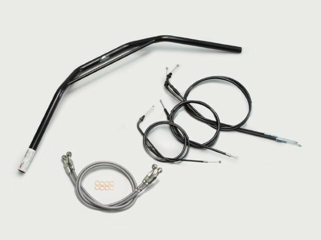 HARRICANE ハリケーン トラッカーHIGH ブリッジ付 ハンドルSET CB750(RC42) ブラック H005-031B