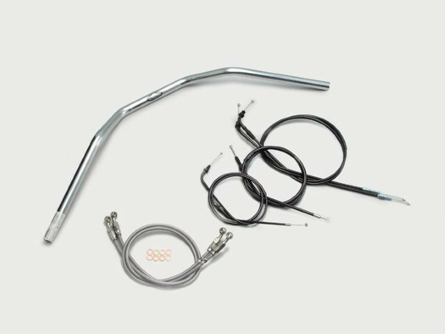 HARRICANE ハリケーン トラッカーHIGH ハンドルSET CB750(RC42) クロームメッキ H005-044C