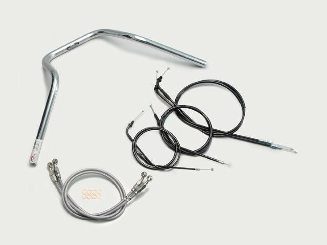 HARRICANE ハリケーン ナロー5型 ハンドルSET CB750(RC42) クロームメッキ H005-049C