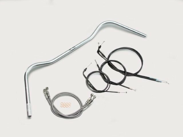 HARRICANE ハリケーン ワイドローオールド2型 ハンドルSET CB750(RC42) クロームメッキ H005-075C