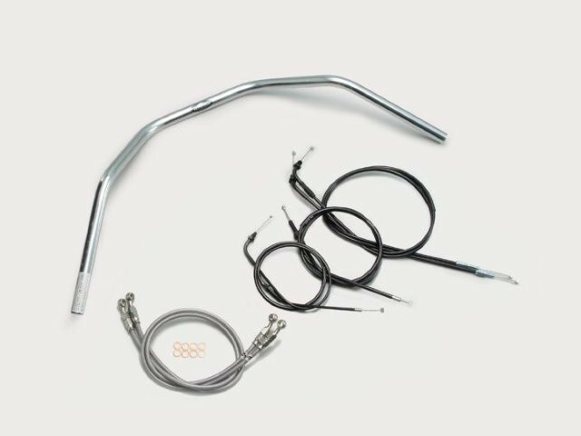 HARRICANE ハリケーン 130クラシックプルバック ハンドルSET CB750(RC42) クロームメッキ H005-077C