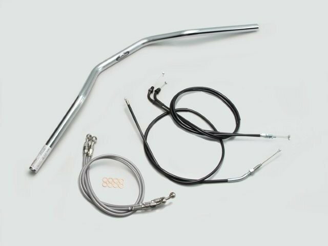 HARRICANE ハリケーン トラッカースペシャル ハンドルSET CB400SF VTEC Revo(08-13 ABS無し車) クロームメッキ H008-033C