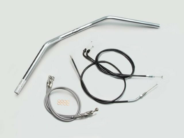 HARRICANE ハリケーン トラッカーLOW ハンドルSET CB400SF VTEC Revo(08-13 ABS無し車) クロームメッキ H008-043C